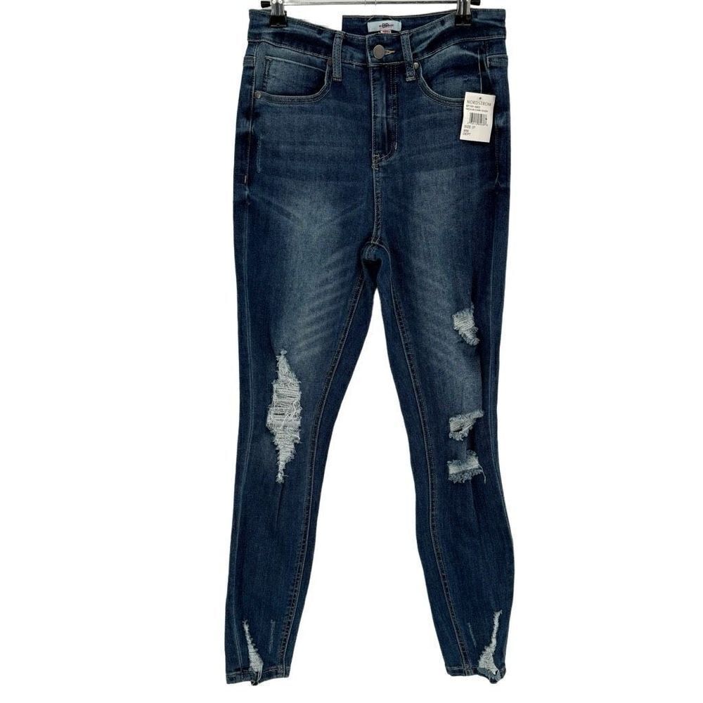 BP Jeans High Rise Skinny Distressed Jeans Size‎ 27 NWT